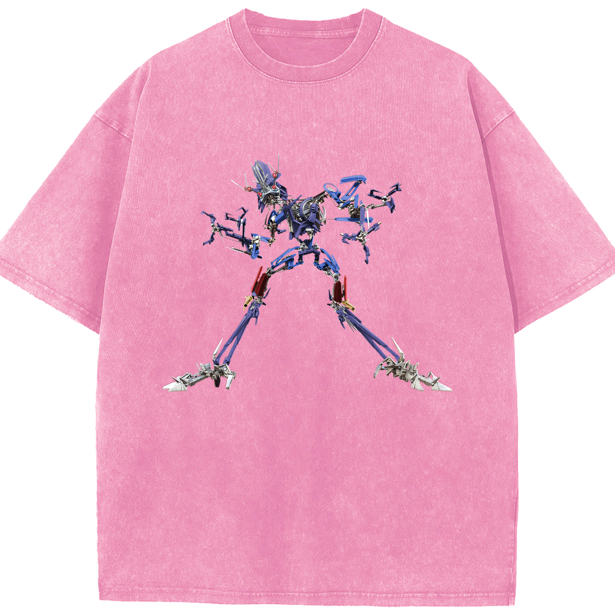 （画像用）  綿100% ヴィンテージ風 半袖Tシャツ（フロントプリント）